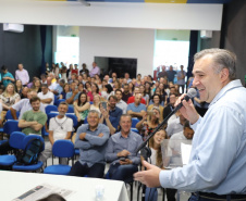 Inauguração do Centro da Juventude Nagib Harmuch, em Irati. Foto:Divulgação/SEJUF