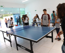 Inauguração do Centro da Juventude Nagib Harmuch, em Irati. Foto:Divulgação/SEJUF