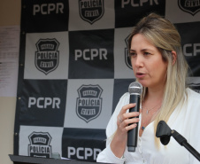 O Núcleo da Divisão de Crimes Contra a Corrupção e a Delegacia da Mulher de Londrina contam com nova estrutura. O prédio que abriga as duas unidades foi inaugurado oficialmente nesta sexta-feira (08). Foto: Divulgação/PCPR