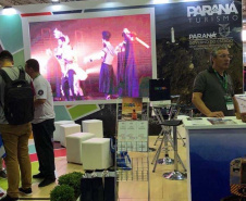 A Paraná Turismo esteve presente no Festuris Gramado – Feira Internacional de Turismo em sua 31ª edição, que começou na sexta feira (7), e terminou neste domingo (10). A Paraná Turismo teve um estande compartilhado com o Instituto Municipal de Turismo de Curitiba de 42 metros, em um dos principais locais do complexo.Foto: Divulgação/Paraná Turismo