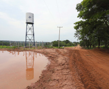Sanepar instala água tratada na comunidade ruaral Alto do Divino, 11km da sede do município de Campo Morão. N/F: reservatório de água na comunidade de Alto do Divino.Campo Mourão, 08-11-19.Foto: Arnaldo Alves / AEN.