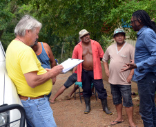 Representantes da Superintendência do Diálogo e Interação Social (Sudis), do Governo do Estado, visitaram nesta semana Comunidades Quilombolas no Vale do Ribeira e se reuniram com lideranças. A iniciativa fez parte do projeto Diálogo Paraná Itinerante, de atenção aos povos tradicionais. Foram apresentados os objetivos da nova Superintendência, que foi criada pelo governador Ratinho Junior neste ano. Foto: Nelson Andrade/SUDIS