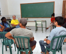 Representantes da Superintendência do Diálogo e Interação Social (Sudis), do Governo do Estado, visitaram nesta semana Comunidades Quilombolas no Vale do Ribeira e se reuniram com lideranças. A iniciativa fez parte do projeto Diálogo Paraná Itinerante, de atenção aos povos tradicionais. Foram apresentados os objetivos da nova Superintendência, que foi criada pelo governador Ratinho Junior neste ano. Foto: Nelson Andrade/SUDIS