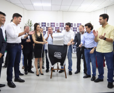 Pato Branco, no Sudoeste do Estado, ganhou uma nova sede da Delegacia da Mulher. O governador Carlos Massa Ratinho Junior inaugurou nesta terça-feira (12) o prédio em que a divisão especializada da Polícia Civil passa a funcionar. O espaço de 380 metros quadrados era utilizado pelo Fórum da cidade e foi repassado para a Secretaria de Estado da Segurança Pública. Foto: José Fernando Ogura/AEN