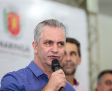 O Governo do Estado libera nesta quinta-feira (14) mais R$ 25 milhões para a continuidade das obras do Hospital da Criança de Maringá (Noroeste). A solenidade acontece na prefeitura de Maringá, com as presenças do  Secretário de Saúde ? Beto Preto e  do Prefeito de Maringá, Ulisses Maia (foto).Maringá, 14/11/2019 -  Foto: Geraldo Bubniak/AEN