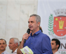 O Governo do Estado libera nesta quinta-feira (14) mais R$ 25 milhões para a continuidade das obras do Hospital da Criança de Maringá (Noroeste). A solenidade acontece na prefeitura de Maringá, com as presenças do  Secretário de Saúde ? Beto Preto e  do Prefeito de Maringá, Ulisses Maia (foto).Maringá, 14/11/2019 -  Foto: Geraldo Bubniak/AEN