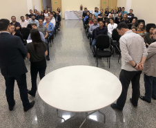 Novos servidores passam a integrar o quadro da Controladoria-Geral do Estado. Eles já começaram a capacitação para conhecer em detalhes as atividades de combate à corrupção desenvolvidas pelas coordenadorias da CGE. Foto: Divulgação/CGE