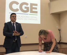 Novos servidores passam a integrar o quadro da Controladoria-Geral do Estado. Eles já começaram a capacitação para conhecer em detalhes as atividades de combate à corrupção desenvolvidas pelas coordenadorias da CGE. Foto: Divulgação/CGE