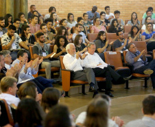 Governador em exercício Darci Piana recepcionou, em Faxinal do Céu, os novos residentes técnicos ambientais do futuro Instituto Água e Terra. Faxinal do Céu,18/11/2019 Foto:Jaelson Lucas / AEN