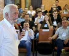 Governador em exercício Darci Piana recepcionou, em Faxinal do Céu, os novos residentes técnicos ambientais do futuro Instituto Água e Terra. Faxinal do Céu,18/11/2019 Foto:Jaelson Lucas / AEN