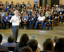 Governador em exercício Darci Piana recepcionou, em Faxinal do Céu, os novos residentes técnicos ambientais do futuro Instituto Água e Terra. Faxinal do Céu,18/11/2019 Foto:Jaelson Lucas / AEN