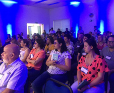 A Paraná Turismo promoveu nesta quarta-feira (20) o workshop Viaje Paraná, desta vez na região Ecoaventuras histórias e sabores na cidade de Campo Mourão. Ao todo serão 14 workshops nas 14 regiões turísticas do Estado coordenados pelas assessoras técnicas Alessandra de Paula Xavier e Vera Meza. Foto: Edson Thomaz