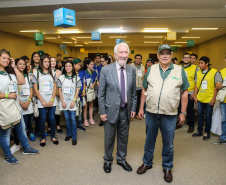 O governador em exercício, Darci Piana participa do Encontro Estadual de Empreendedores e Líderes Rurais no Expotrade Pinhais, na Região Metropolitana de Curitiba.    Curitiba, 22/11/2019 -  Foto: Geraldo Bubniak/AEN