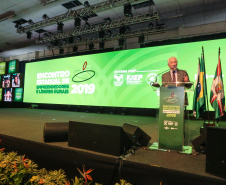 O governador em exercício, Darci Piana participa do Encontro Estadual de Empreendedores e Líderes Rurais no Expotrade Pinhais, na Região Metropolitana de Curitiba.    Curitiba, 22/11/2019 -  Foto: Geraldo Bubniak/AEN
