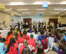O governador em exercício, Darci Piana participa do Encontro Estadual de Empreendedores e Líderes Rurais no Expotrade Pinhais, na Região Metropolitana de Curitiba.    Curitiba, 22/11/2019 -  Foto: Geraldo Bubniak/AEN