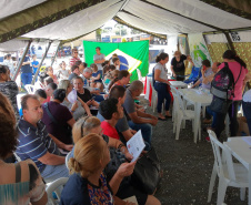 A segunda edição da Feira da Cidadania levou a moradores do tradicional bairro de Santa Felicidade, em Curitiba, diversos serviços gratuitos nesta sexta-feira (22). O destaque do evento foi o Mutirão de Emprego, encaminhou mais de 1,8 mil pessoas para vagas de trabalho. Foto: Divulgação/SEJUF