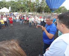 Aventura e Natureza, em Ribeirão Claro. Participaram: prefeito de Ribeirão Claro, Mario Augusto Pereira; diretor superintendente de Espotes, Hélio Wirbiski; diretor presidente do ITCG, Mozarte de Quadros Junior;   entre outros.Ribeirão Claro, 23-11-19.Foto: Arnaldo Alves / AEN.