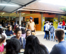 Programa Escola Segura. Colégio Estadual Flávio Warken, em Foz do Iguaçu. 05/2019. Foto: Jaelson Lucas/ANPr