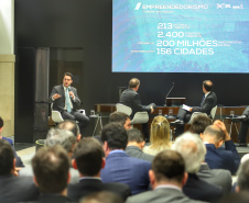O governador Carlos Massa Ratinho Junior apresentou nesta quarta-feira (27), na Bolsa de Valores de São Paulo, as oportunidades de investimentos no Paraná. Ele destacou os potenciais do Estado, a moderna legislação sobre Parcerias Público-Privadas (PPPs) e o novo programa de concessão de rodovias, que vai abranger 4,1 quilômetros de estradas.Foto: José Fernando Ogura/AEN