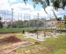 O Governador Carlos Massa Ratinho Júnior entrega  nesta quinta-feira (28),  o Meu Campinho em Jandaia do Sul.   Jandaia do Sul, 28/11/2019 -  Foto: Geraldo Bubniak/AEN