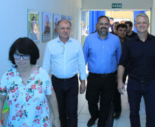 O secretário estadual do Desenvolvimento Urbano e de Obras Públicas, João Carlos Ortega, participou neste fim de semana da inauguração de ampliação de mais de 500 m2 de obras do antigo Centro de Convivência de Idosos. Foto: Gustavo Pontes/SEDU