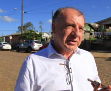 O secretário estadual do Desenvolvimento Urbano e de Obras Públicas, João Carlos Ortega, participou neste fim de semana da inauguração de ampliação de mais de 500 m2 de obras do antigo Centro de Convivência de Idosos. Foto: Gustavo Pontes/SEDU