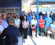 O secretário estadual do Desenvolvimento Urbano e de Obras Públicas, João Carlos Ortega, participou neste fim de semana da inauguração de ampliação de mais de 500 m2 de obras do antigo Centro de Convivência de Idosos. Foto: Gustavo Pontes/SEDU