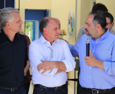 O secretário estadual do Desenvolvimento Urbano e de Obras Públicas, João Carlos Ortega, participou neste fim de semana da inauguração de ampliação de mais de 500 m2 de obras do antigo Centro de Convivência de Idosos. Foto: Gustavo Pontes/SEDU