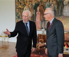 O vice governador Darci Piana recebe nesta terça-feira (3), o embaixador da Alemanha no Brasil, Georg Witschel no Palácio Iguaçu.   Curitiba, 03/12/2019 -  Foto: Geraldo Bubniak/AEN