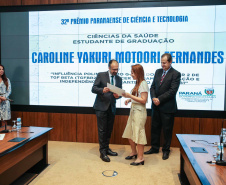 Entrega do 32º Prêmio Paranaense de Ciência e Tecnologia  no Palácio Iguaçu.   Curitiba, 04/12/2019 -  Foto: Geraldo Bubniak/AEN