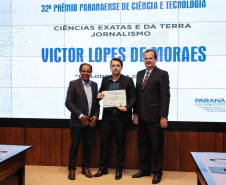 Entrega do 32º Prêmio Paranaense de Ciência e Tecnologia  no Palácio Iguaçu.   Curitiba, 04/12/2019 -  Foto: Geraldo Bubniak/AEN