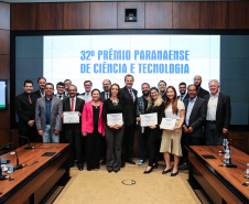 Entrega do 32º Prêmio Paranaense de Ciência e Tecnologia  no Palácio Iguaçu.   Curitiba, 04/12/2019 -  Foto: Geraldo Bubniak/AEN