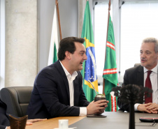 O governador Carlos Massa Ratinho Junior afirmou nesta quinta-feira (5) que a modernização do Estado passa pelo papel de fiscalização do Ministério Público do Paraná (MPPR) e pela construção de políticas conjuntas de atendimento social. Ele participou do Congresso Estadual do MPPR e de uma sessão plenária sobre planejamento estratégico do órgão, que acontecem em Curitiba.Foto Gilson Abreu/AEN