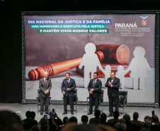 A Secretaria de Estado da Justiça, Família e Trabalho comemora o Dia Nacional da Justiça e da Família nesta sexta-feira (06), em Curitiba, com uma palestra do vice-presidente da República, Hamilton Mourão.  06/12/2019  -  Foto: Geraldo Bubniak/AEN