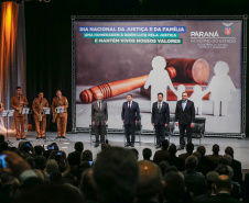A Secretaria de Estado da Justiça, Família e Trabalho comemora o Dia Nacional da Justiça e da Família nesta sexta-feira (06), em Curitiba, com uma palestra do vice-presidente da República, Hamilton Mourão.  06/12/2019  -  Foto: Geraldo Bubniak/AEN