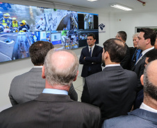 O Governador Carlos Massa Ratinho Junior e o ministro da Justiça e Segurança Pública, Sergio Moro, inauguram nesta segunda-feira (16),  em Foz do Iguaçu, as operações do Fronteira Tech  na Ponte Internacional da Amizade, que liga Foz do Iguaçu/PR à Ciudad del Este/PY. A iniciativa promover o uso de tecnologias digitais com foco na segurança pública. Foz do Iguaçu, 16/12/2019 -  Foto: Geraldo Bubniak/AEN