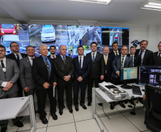 O Governador Carlos Massa Ratinho Junior e o ministro da Justiça e Segurança Pública, Sergio Moro, inauguram nesta segunda-feira (16),  em Foz do Iguaçu, as operações do Fronteira Tech  na Ponte Internacional da Amizade, que liga Foz do Iguaçu/PR à Ciudad del Este/PY. A iniciativa promover o uso de tecnologias digitais com foco na segurança pública. Foz do Iguaçu, 16/12/2019 -  Foto: Geraldo Bubniak/AEN