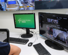 O Governador Carlos Massa Ratinho Junior e o ministro da Justiça e Segurança Pública, Sergio Moro, inauguram nesta segunda-feira (16),  em Foz do Iguaçu, as operações do Fronteira Tech  na Ponte Internacional da Amizade, que liga Foz do Iguaçu/PR à Ciudad del Este/PY. A iniciativa promover o uso de tecnologias digitais com foco na segurança pública. Foz do Iguaçu, 16/12/2019 -  Foto: Geraldo Bubniak/AEN
