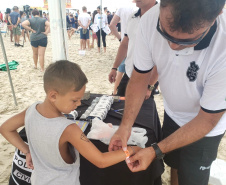 Em um mês de operação, o Verão Maior 2019/2020 apresentou a maior programação de entretenimento do litoral do estado da história. Cerca de 90 mil pessoas alcançadas pelos shows do Palco Verão Maior, além de outras milhares beneficiadas com mais serviços de saúde, segurança, saneamento e lazer.Foto: Polícia Civil
