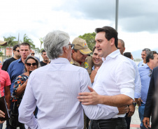 O Governador Carlos Massa Ratinho Junior inaugura nesta sexta-feira (24) a Delegacia Cidadã de Paranaguá, no Litoral. O novo prédio conta com toda estrutura adequada para atendimento ao público, com sala de plantão, investigação, cartório e demais departamentos administrativos. Os investimentos ultrapassam R$ 5 milhões.Paranaguá, 24/01/2020 -  Foto: Geraldo Bubniak/AEN