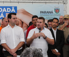 O Governador Carlos Massa Ratinho Junior inaugura nesta sexta-feira (24) a Delegacia Cidadã de Paranaguá, no Litoral. Discurso do prefeito de Paranaguá, Marcelo RoqueParanaguá, 24/01/2020 -  Foto: Geraldo Bubniak/AEN