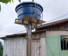 Mais de 720 caixas-d'água serão distribuídas a famílias da região de Guarapuava. Foto:Sanepar
