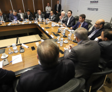 O governador Carlos Massa Ratinho Junior participa da reunião semanal com o secretariado.
Curitiba, 04-02-20.
Foto: Arnaldo Alves / AEN.