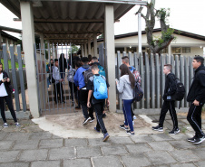 Volta às aulas Colegio Estadual São Paulo Apóstolo.Uberaba. FOTO: ARI DIAS/AEN