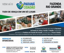A ação acontece a partir desta quarta-feira (12), e segue nos dias 13 e 14 (quinta e sexta-feiras), no Ginásio de Esportes da Escola Municipal 26 de Janeiro (Caic), na Avenida Brasil, 2014 – bairro Nações.
