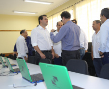 Cerca de 1.100 estudantes do Ensino Fundamental e Ensino Médio, de Sarandi, Noroeste do Paraná, são beneficiados com a nova estrutura da Escola Estadual Vereador Luiz Zanchim, inaugurada nesta sexta-feira (14), pelo governador Carlos Massa Ratinho Junior.  -  Sarandi, 14/02/2020  -  Foto: Jaelson Lucas/AEN