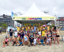 As ações do Esporte no Verão Maior seguem por mais este fim de semana, levando atividades esportivas, recreativas e entretenimento aos paranaenses, dessa vez em União da Vitória, na região sudeste do estado, e no balneário Caiobá, em Matinhos.
Foto: Esporte PR