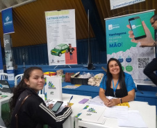 A primeira feira de serviços - Paraná Cidadão de 2020 realizado em Fazenda Rio Grande, Região Metropolitana de Curitiba, atendeu centenas de pessoas no Ginásio de Esportes da Escola Municipal 26 de Janeiro (CAIC), no bairro Nações.  -  Fazenda Rio Grande, 14/02/2020  -  Foto: Divulgação SEJUF