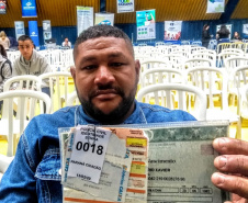 A primeira feira de serviços - Paraná Cidadão de 2020 realizado em Fazenda Rio Grande, Região Metropolitana de Curitiba, atendeu centenas de pessoas no Ginásio de Esportes da Escola Municipal 26 de Janeiro (CAIC), no bairro Nações.  -  Fazenda Rio Grande, 14/02/2020  -  Foto: Divulgação SEJUF