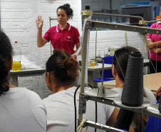 A Penitenciária Feminina de Foz do Iguaçu - Unidade de Progressão (PFF-UP) deve receber 120 máquinas de costura computadorizadas para a produção de lençóis, fronhas e roupas a partir de maio.  -  Curitiba, 13/02/2020  -  Foto: Divulgação DEPEN